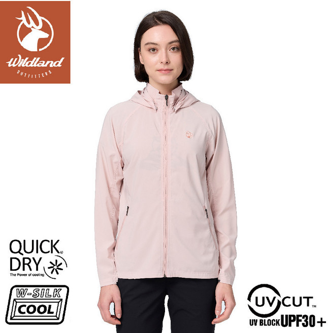 Wildland 荒野 女 彈性冰絲涼感抗UV機能外套