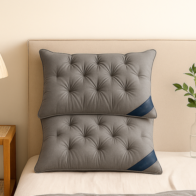 슬립온 프리미엄 호텔베개 1000g, 2개, 딥그레이