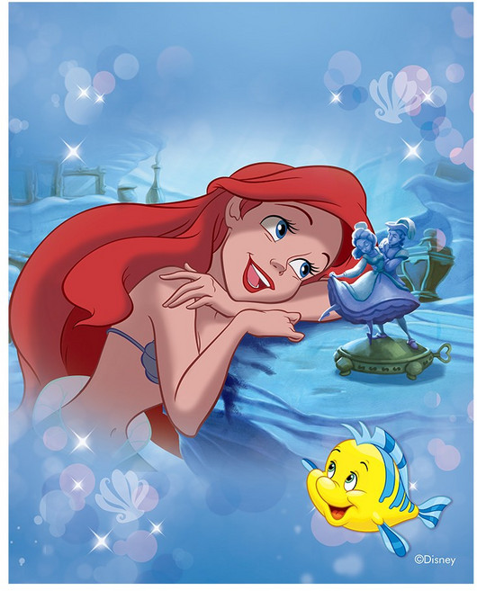 [듀얼라이프] 뉴 디즈니 캔버스 보석십자수 4050 큐빅 페인팅, 1개, 6.디즈니 인어공주