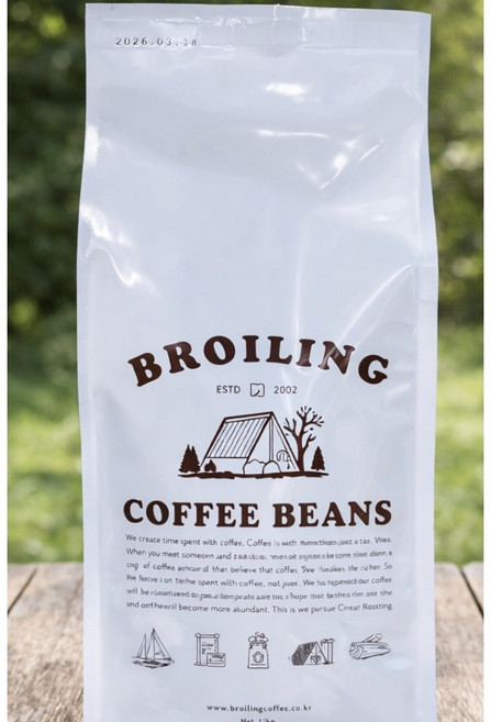 인도네시아 프리미엄 로브스타 저렴하고 맛있고 고소한 커피 - 브로일링 직화커피, 1개, 1kg, 홀빈(분쇄안함)