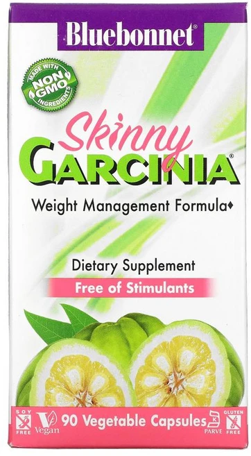 Bluebonnet Nutrition Skinny Garcinia Management Formula 블루보넷 뉴트리션 스키니 가르시니아 포뮬라 90베지캡슐 비타민 B6 칼슘 함유, 120g, 1개, 90정 - 쿠팡