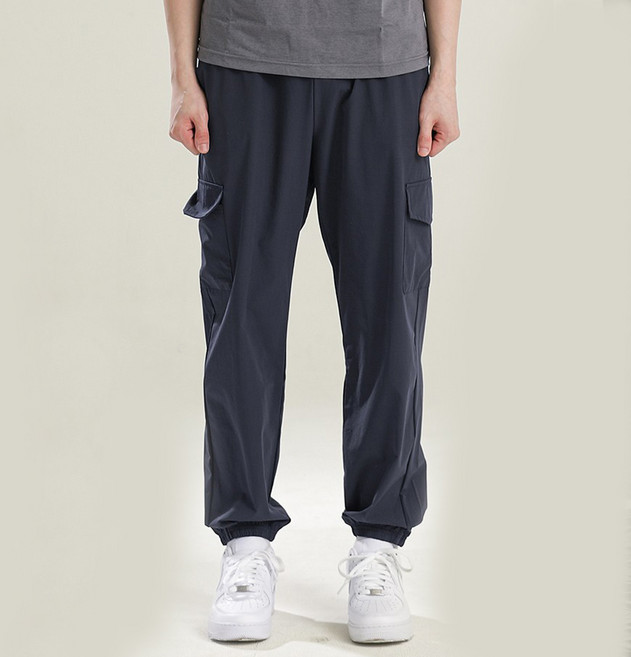 이그잼플 여름 스판 밴딩 일자 조거팬츠 쿨 슬랙스