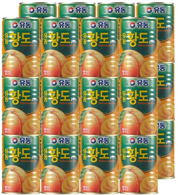 유동 황도 슬라이스, 400g, 24개