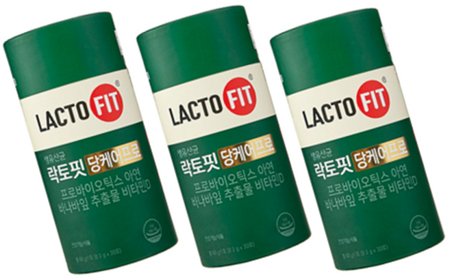 NEW 종근당 락토핏 당케어프로 3통 생유산균 홈쇼핑 유산균, 3개, 30회분