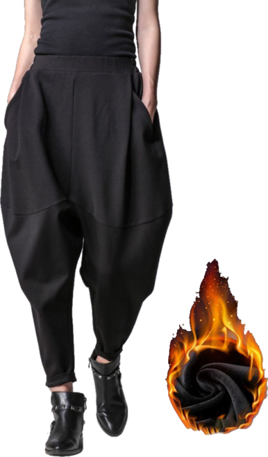 여성용 캐주얼 기모 배기팬츠 환절기 배기 똥싼바지 몸빼 항아리 승마 바지 뉴타임즈 R567V188