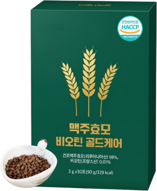 맥주효모 비오틴 식약청인증 스틱 건조맥주효모 환 HACCP, 1개, 30회분