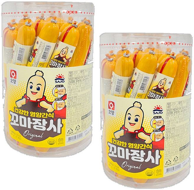 사조 꼬마장사 소시지 1.3kg(65gx20개입) /어육 간식 소시지, 1.3kg, 2개