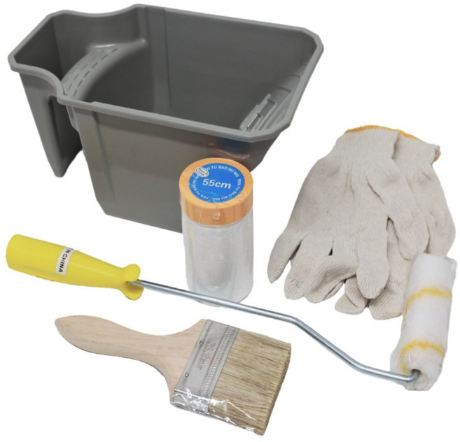 4인치 롤러 손잡이 페인트 도구, 1개