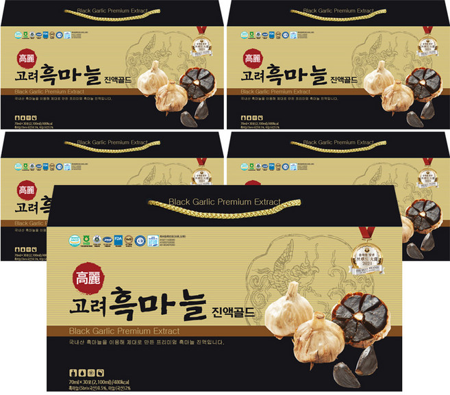 고려 흑마늘 진액골드 (선물세트), 150개, 70ml