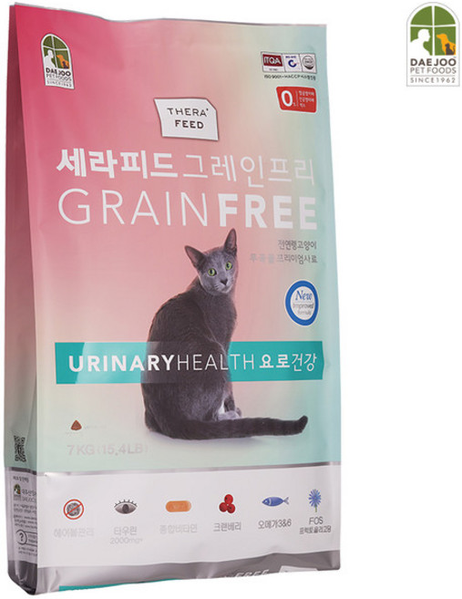 세라피드 고양이 그레인프리 기능성 사료, 유리너리+결석, 7kg, 1개