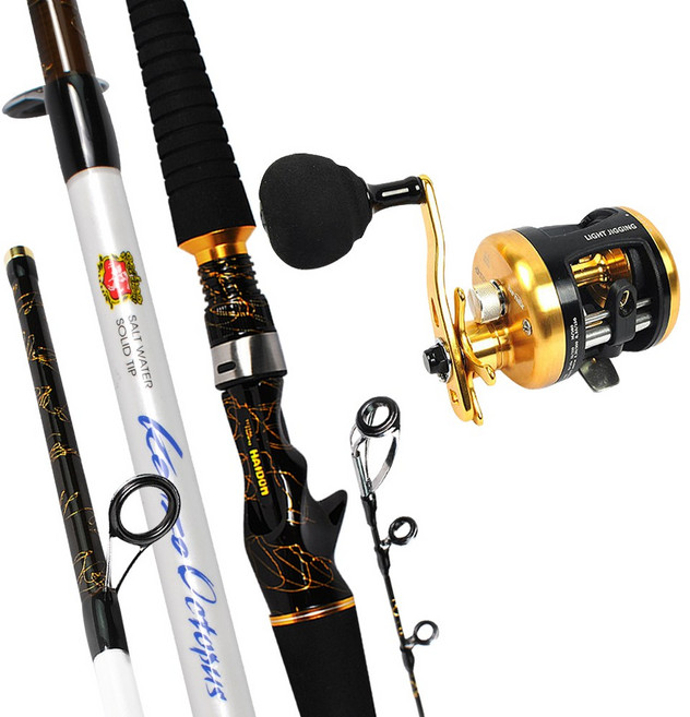 선상 문어 낚시 해동 겐조옥토퍼스 C210 바낙스 백드롭 릴세트, 상세 설명 참조