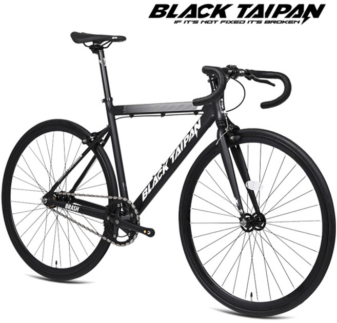블랙타이판 알루미늄 픽시자전거 브래쉬 700C, 1개, 167cm, 브래쉬 470 매트블랙 조립+사은품F(싱글기어)