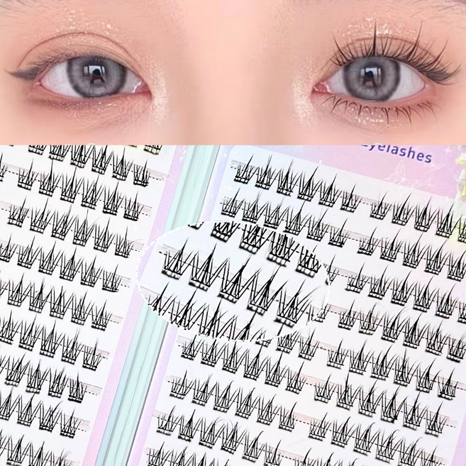 모모래쉬 대용량 노글루 속눈썹 288모 10mm 11mm 12mm 혼합구성, 1개, 블랙