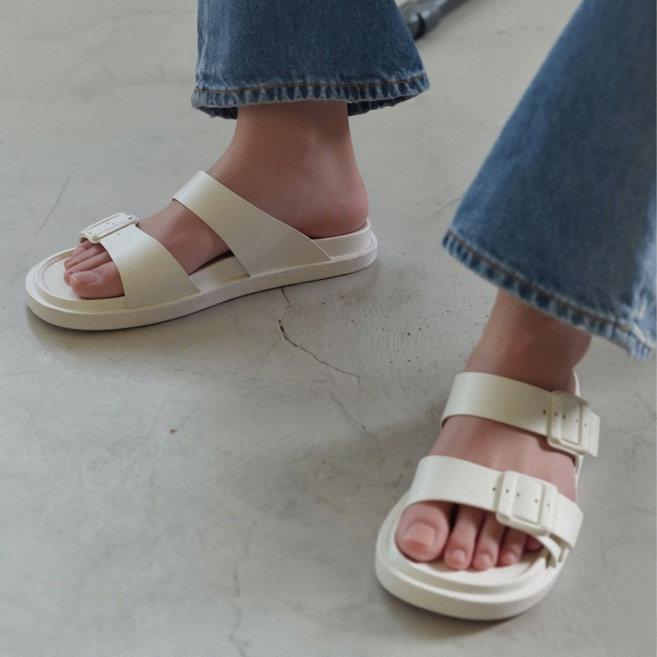 쿨롭 남자 여자 커플 쿠션 슬리퍼