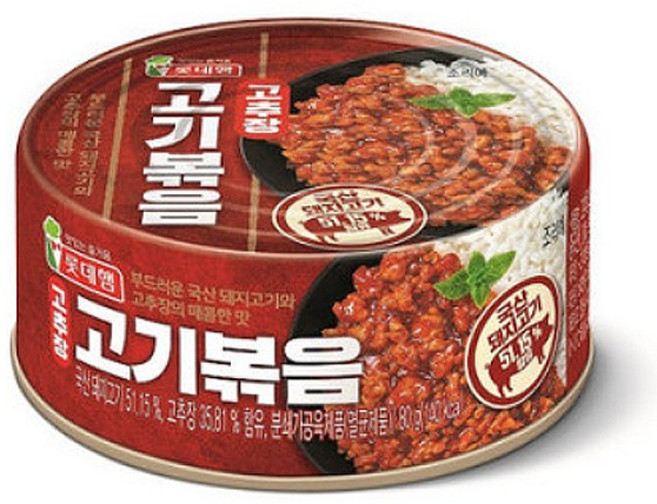롯데푸드 고추장 고기볶음 80g, 1개