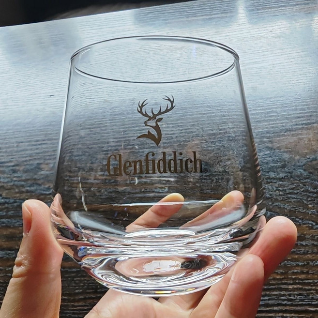 아소공방 프랑스제조 글렌피딕 스코틀랜드 위스키잔, 2개