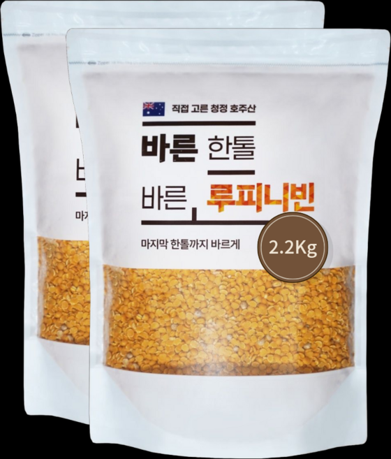 바른한톨 루피니빈 콩 루핀콩 호주산, 2.2kg, 2개