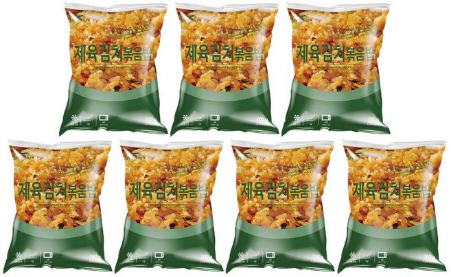 [치타마켓] 한우물 제육김치볶음밥 200g, 7개