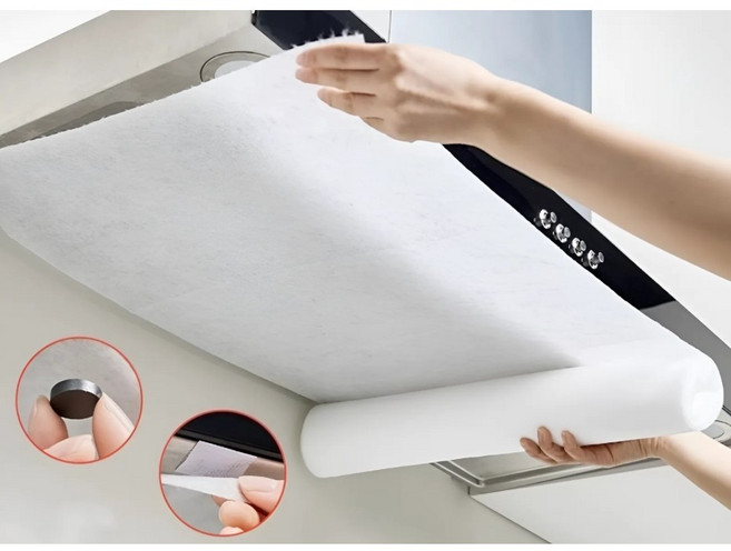 살림쥬쥬 깔끔쿠킹 후드커버 10M 잘라쓰는 주방망, 1개