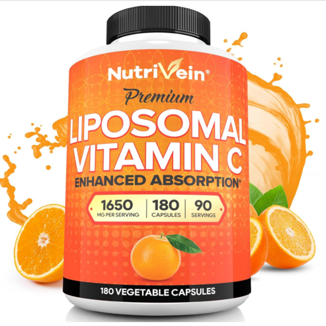 뉴트리베인 리포조말 비타민C 1650mg 180캡슐, 2박스, 180정
