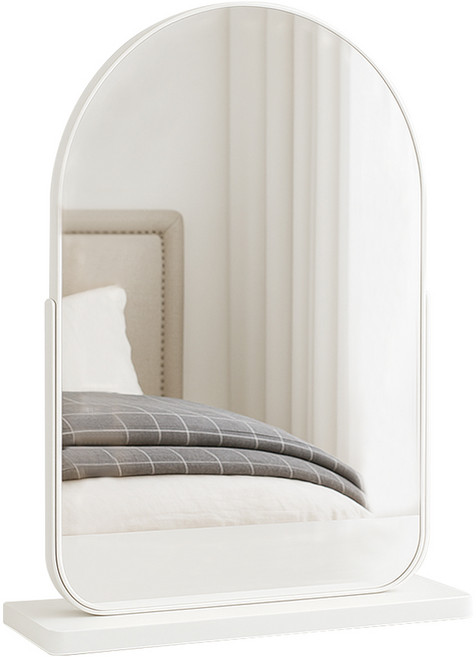이너네스트 아치형 LED 화장대 거울 각도조절 탁상용, 화이트(비조명)