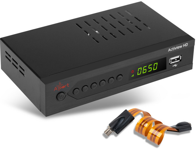 Actiview HD UHD 지상파 TV 수신기 FHD 안테나 셋탑박스, 창문설치용 안테나연장케이블 포함, 1개