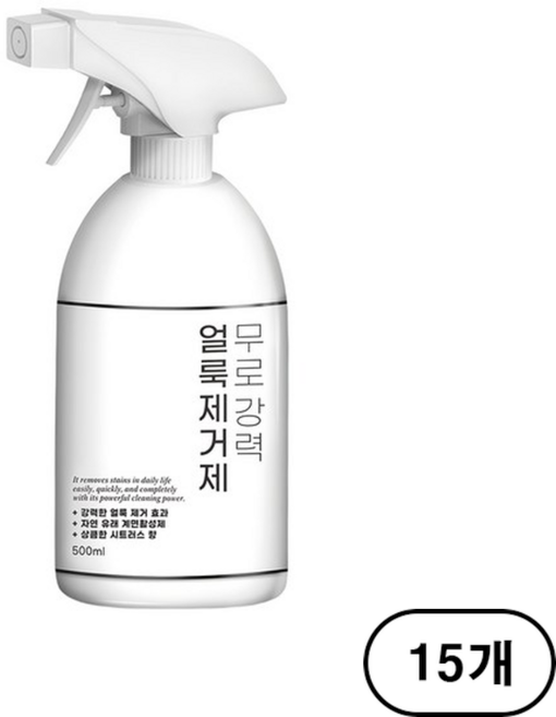 무로 강력 얼룩제거제, 500ml, 15개