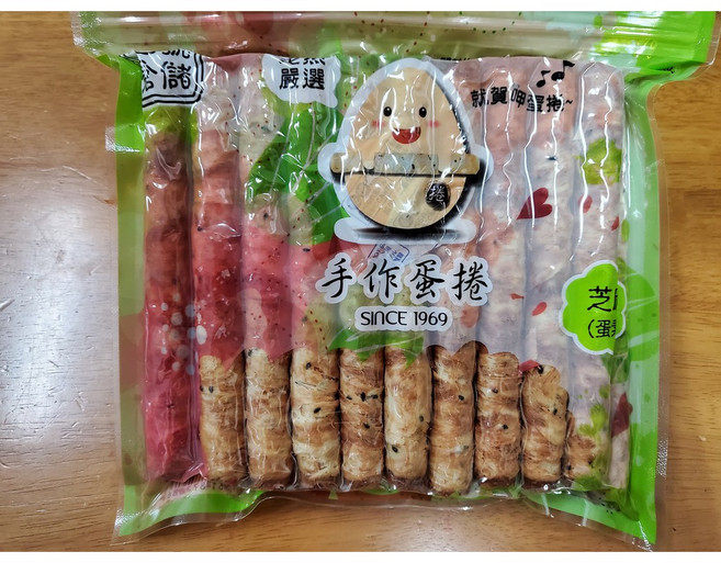 七號倉儲 就賀呷 手作蛋捲 芝麻口味, 1個