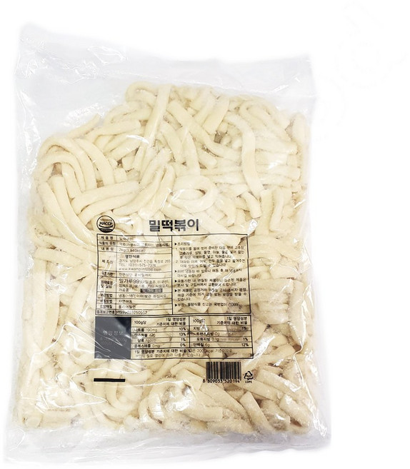 호로록 밀떡볶이 2kg 누들떡볶이 광진식품, 1개