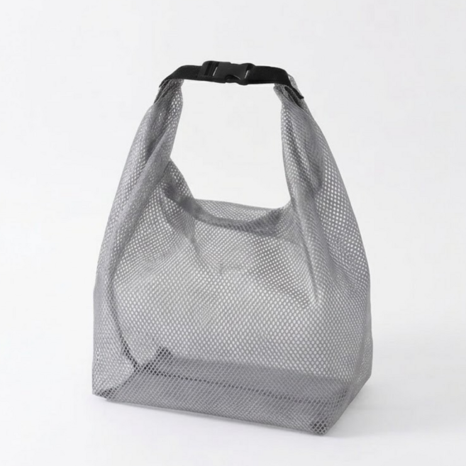 올드퓨처 생활방수 휴대용 세면파우치, 그레이