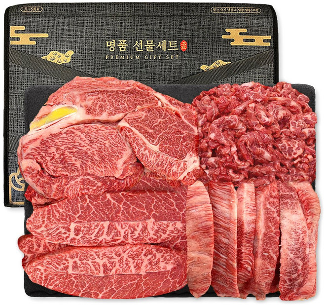 푸드지 마장동 최고급 한우 1++ 투뿔 선물세트 3호, 1세트