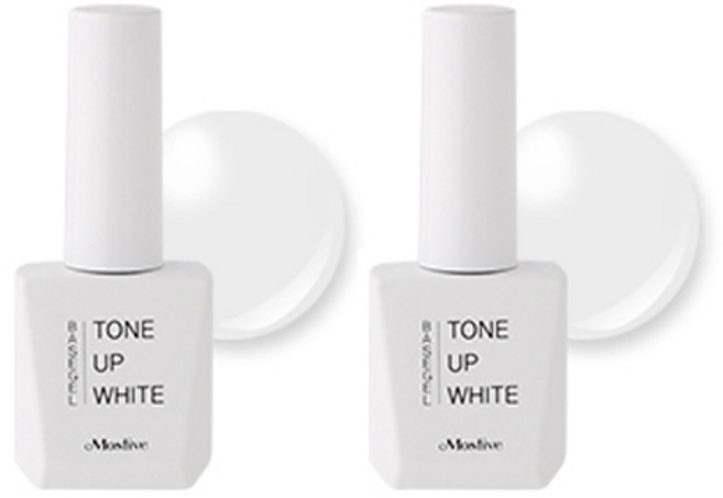 모스티브 칼라 톤업 베이스 3종 단품, 화이트, 2개, 12ml