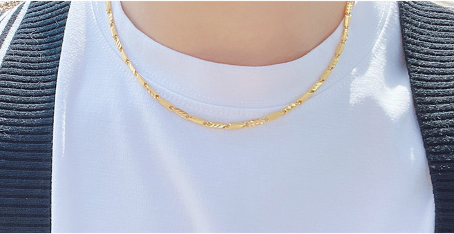 24k 순금 남자여자 목걸이 5돈(18.75g) 세송이컷 디자인 금은방여기야