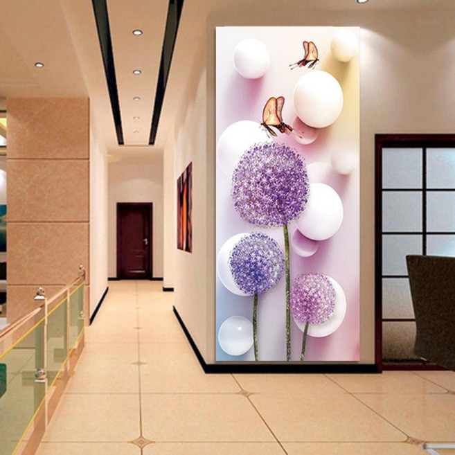 민들레 나비 해바라기 쥐 보석십자수 행복 감사 부귀 집들이 선물 인테리어 소품 취미 액자없음 비즈 수제공예 DIY만들기세트 생일 새해선물 행운보석십자수, 1개