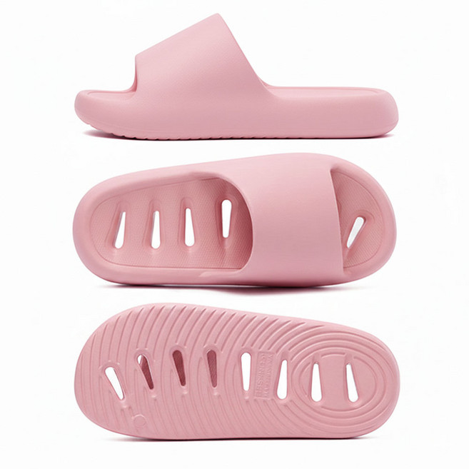 이몰리스 EVA 욕실 슬리퍼 미끄럼방지 물빠짐 욕실화, 연핑크, 1개