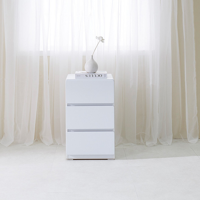동서가구 엘란 서랍장, 화이트, 3단