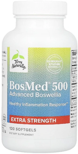 테리 내추럴리 BosMed 500 고급 보스웰리아 엑스트라 강도 500mg 소프트젤 120정, 1개 - 쿠팡