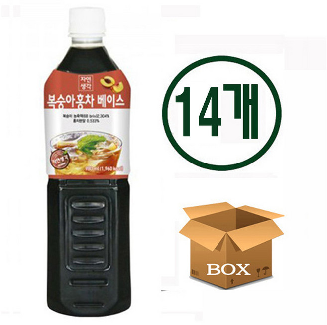 희창 복숭아 홍차 액상, 980ml, 14개
