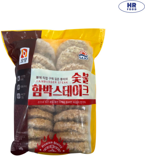 (사조오양) 숯불 함박스테이크 2k ( 냉동포장 + 아이스팩 포함 ), 1개, 2kg
