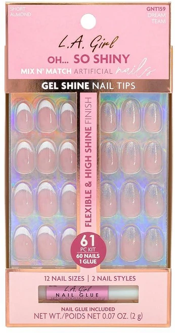 L.A. Girl Oh So Shiny Mix N' Match 인공 손톱 드림 팀 GNT159G, L.A. Girl Oh So Shiny Mix N' M, 1 - 쿠팡