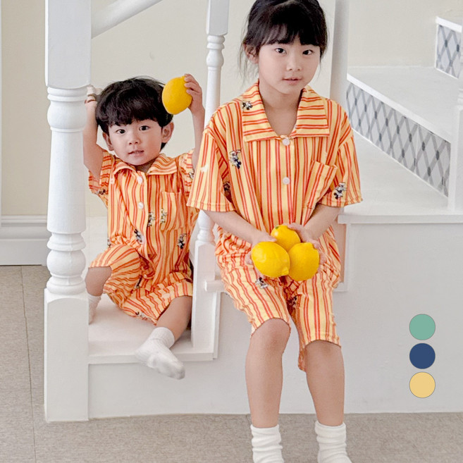 투와이 디즈니 패밀리 성인 아동 반팔 잠옷 상하세트 DH421