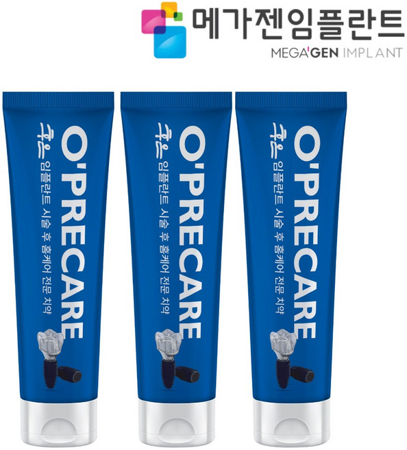 메가젠 후은 임플란트 치약, 3개, 100ml