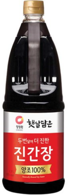 청정원 두번달여 더 진한 진간장, 1.7L, 8개