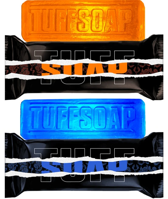 터프소프 퍼퓸 샤워바 올인원비누 UFC 챔피언 페레이라 남성비누 오렌지 블루, 2개입, 155g - 쿠팡