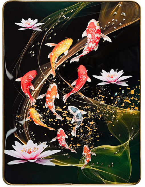 몬스데코 다애 아크릴 큐빅 풍수 그림액자, 09 비단잉어