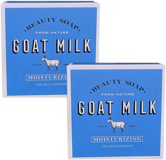 애경 샤워메이트 산양유 비누 화이트우유향, 90g, 2개입