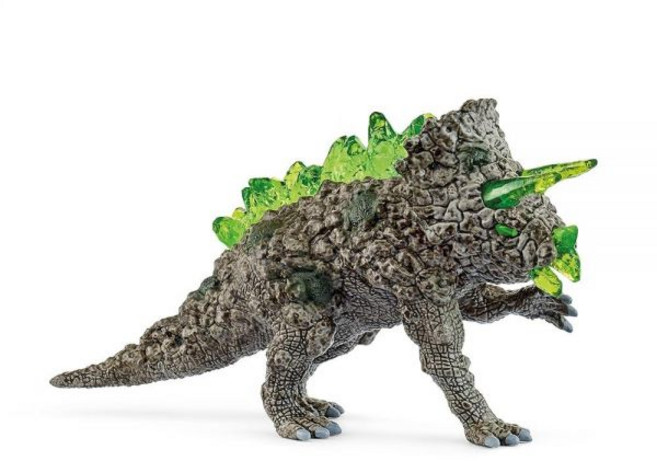 Schleich Eldrador Creatures - 15.2cm(6인치) 스톤 트리케라톱스 남아 및 여아용 쿨 록 몬스터 공룡 피규어 재미있고 상상력이 풍부한 놀이 만 7세