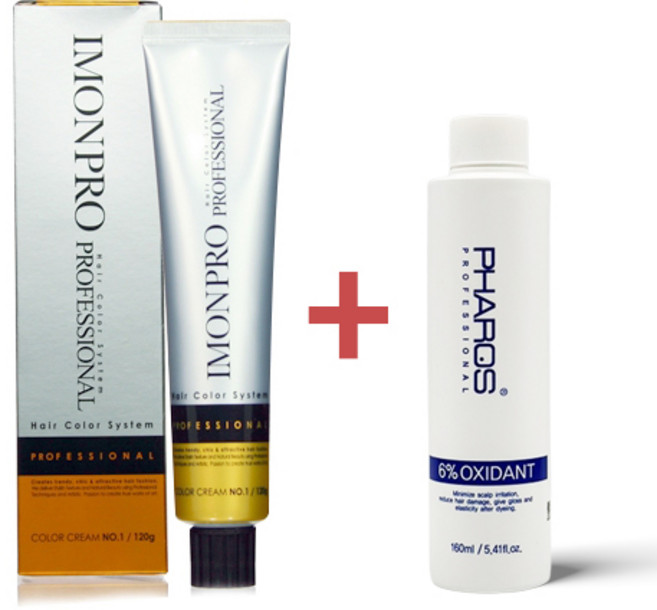 아름다운화장품 아이몬 프로페셔널 헤어컬러 염색약 120g + 산화제증정, 1개, A 애쉬