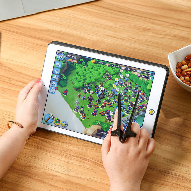 게임 과자 게이밍 젓가락 손가락 칩스틱 PC방 집게 사무실필수템 스마트폰 독서, 블랙