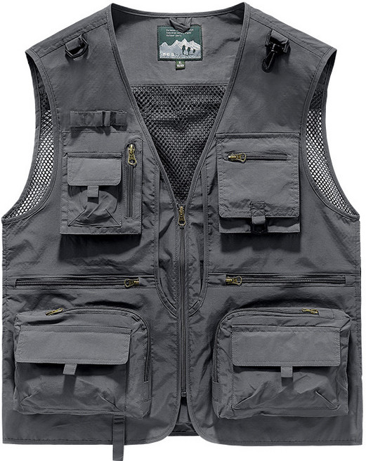 UPPERCUT 남녀공용 다용도 기능성 조끼 캠핑 등산복 현장 작업복 낚시조끼 탈부착 여름작업조끼 배달복 빅사이즈 여름조끼